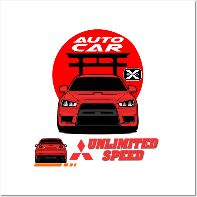 Mitsubishi Lancer Wall Art by Car_Designer